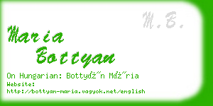 maria bottyan business card